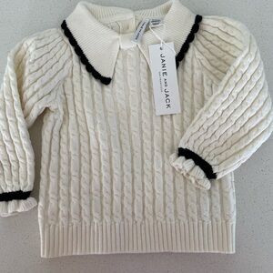 Janie and Jack  girls Cream Sweater